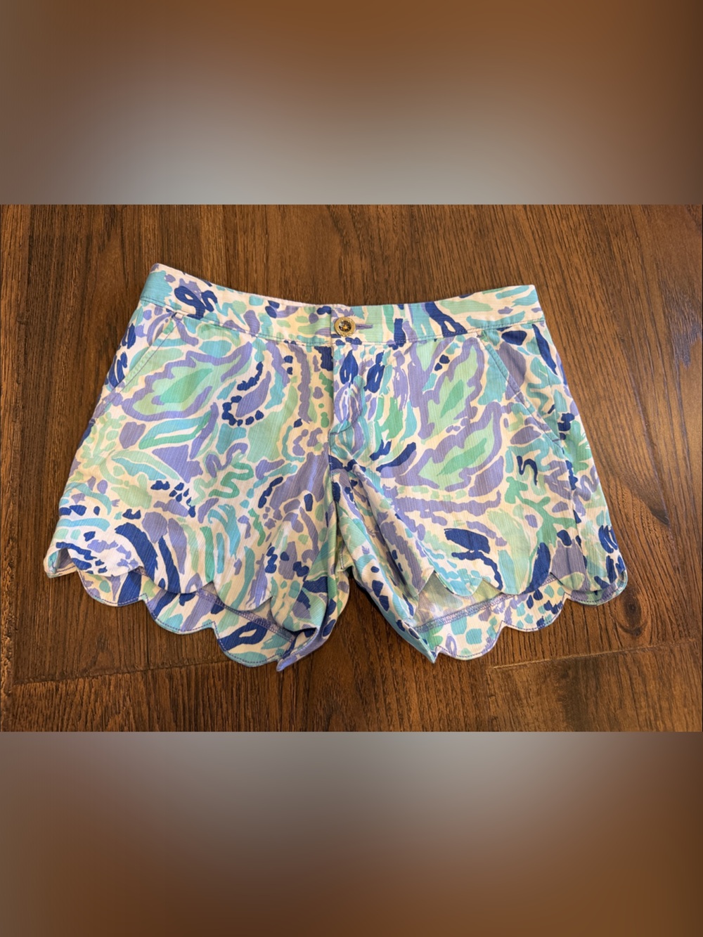 Lilly Pulitzer Pastel Printed Scallop-Hem Skort